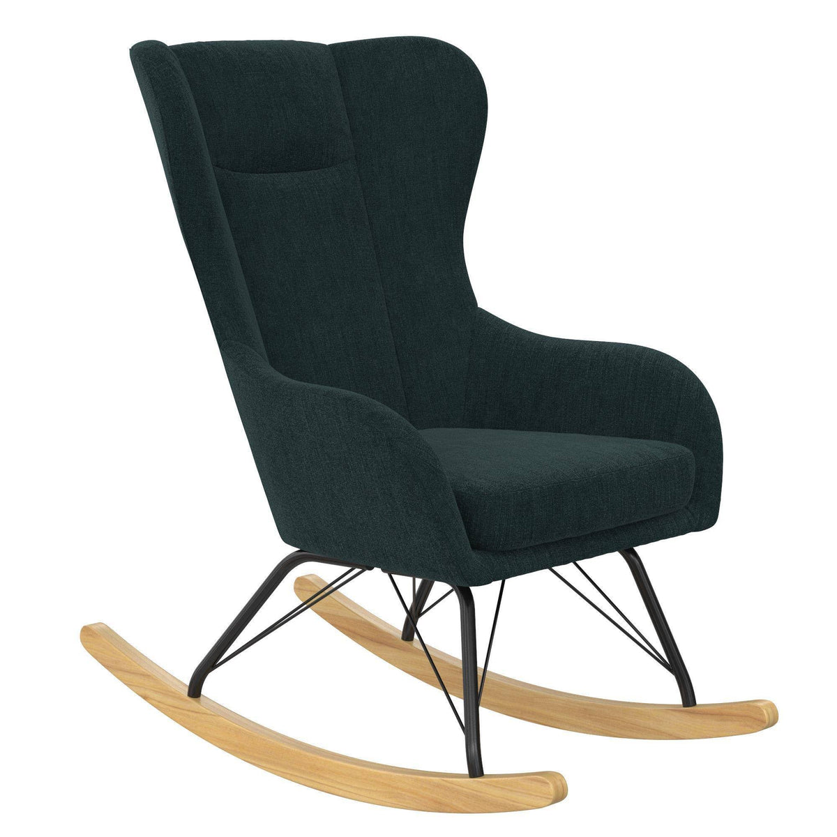 Blue Wingback Rocker C59848