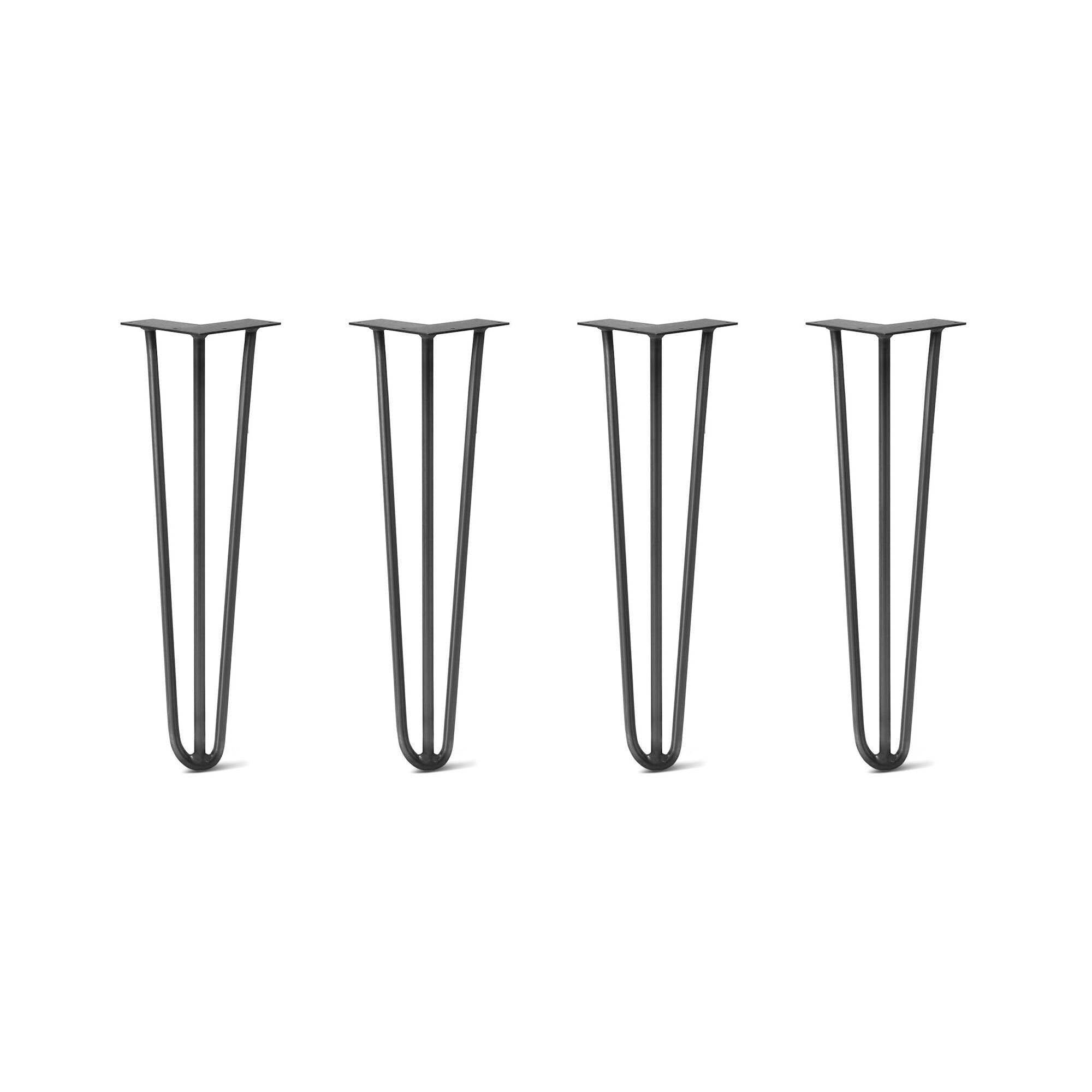 Hairpin Legs Set of 4, Jet Black, 3/8x22 U42453