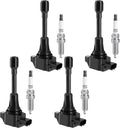 Ignition Coils and Iridium Spark Plugs Set of 4 Pack of 2 I215832