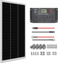 12 Volt 100 Watt Monocrystalline Solar Panel Starter Kit J624035