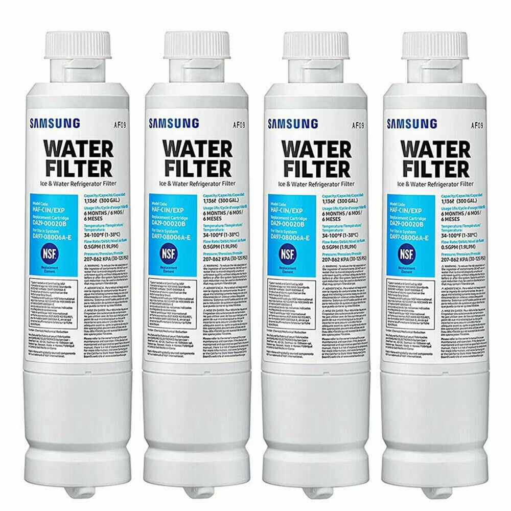 Refrigerator Water Filter Replacement (Pack of 4) E784312