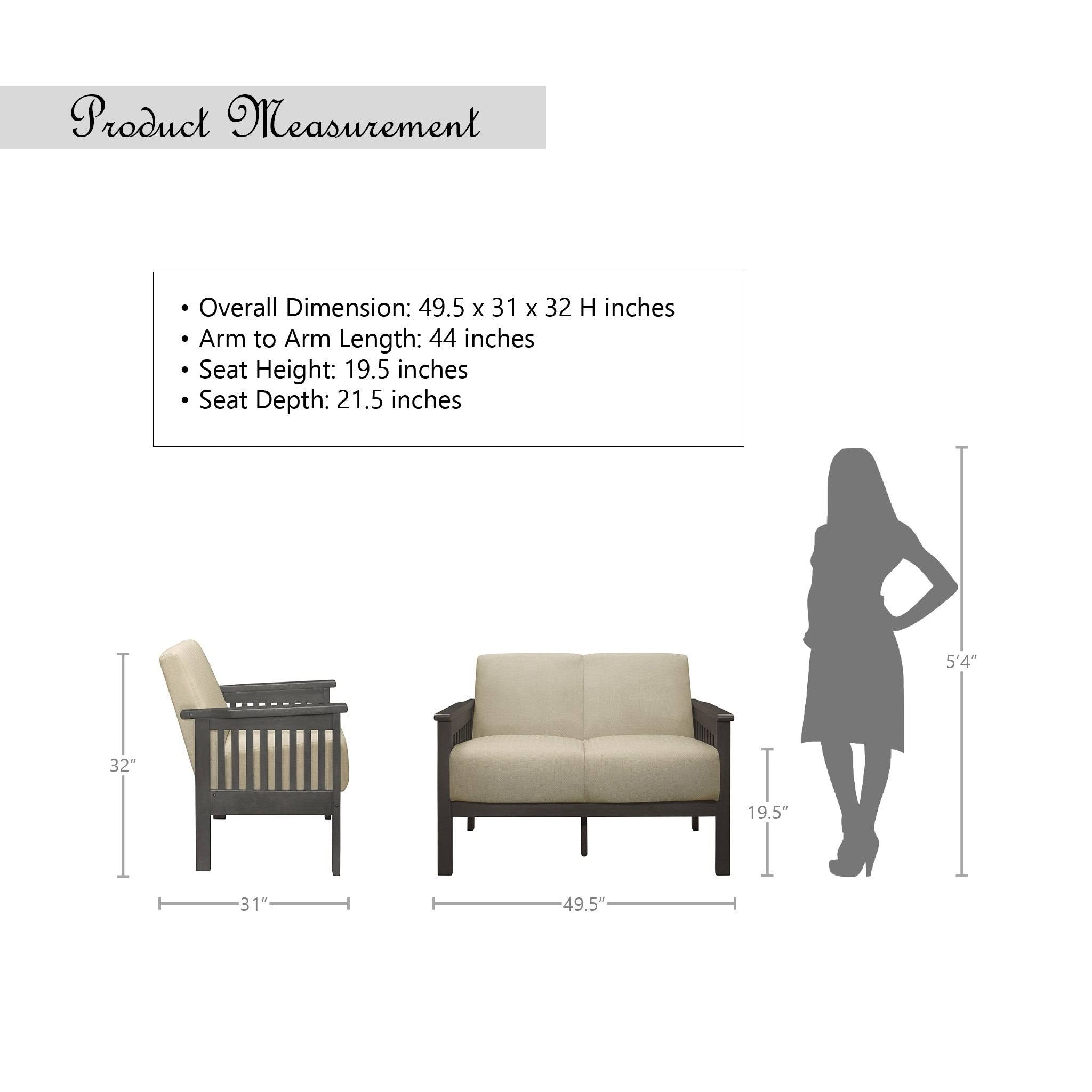 Light Brown Loveseat C395