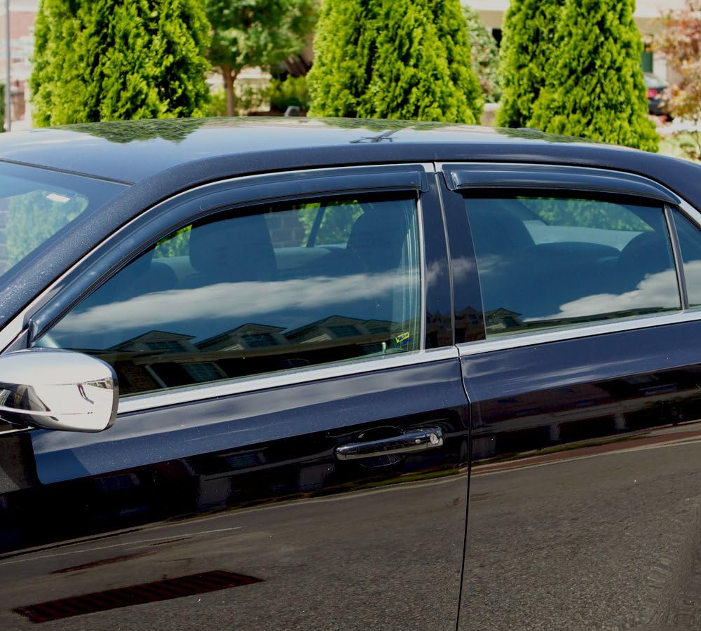Dark Smoke 4-Piece Side Window Deflector S169