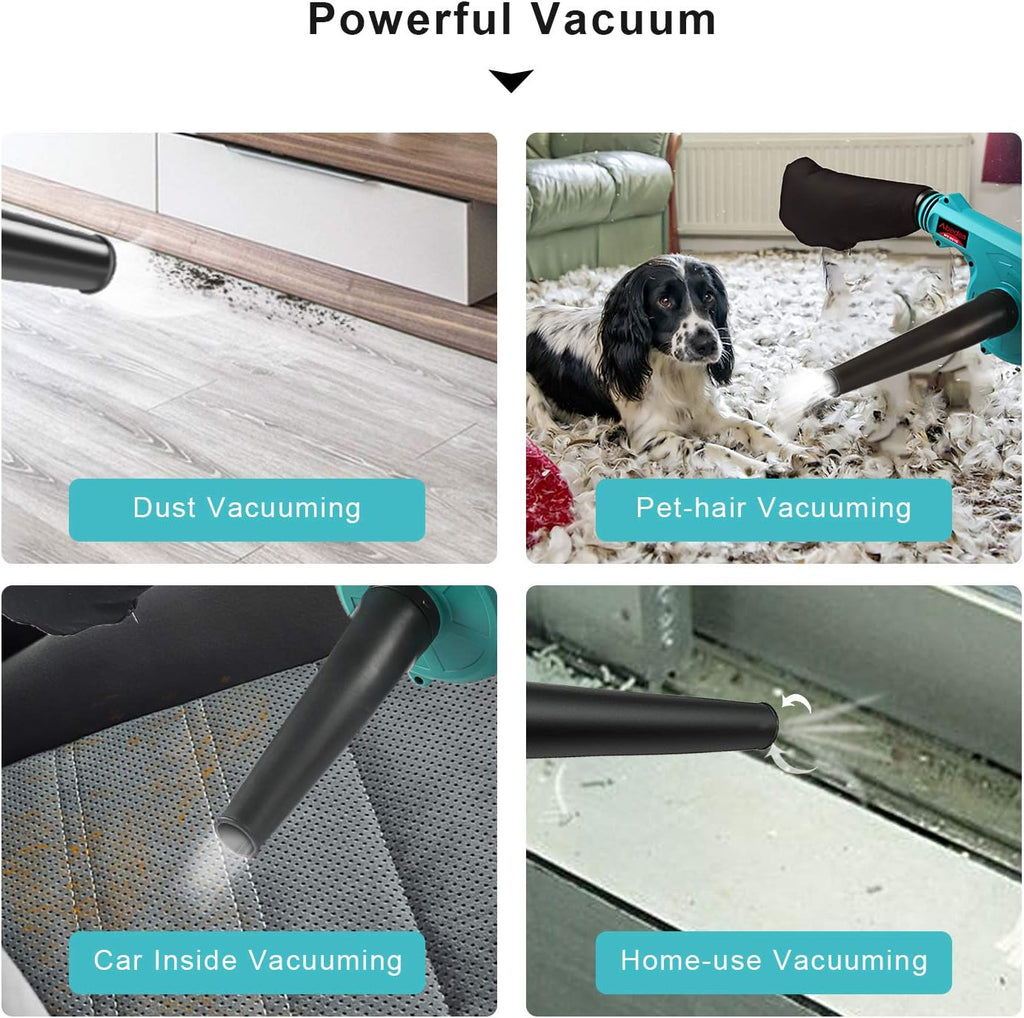 Cordless 2-in-1 Electric Handheld Leaf Blower/Vacuum with 18V 2.0 Ah Lithium Battery, Pack of 2 K893210
