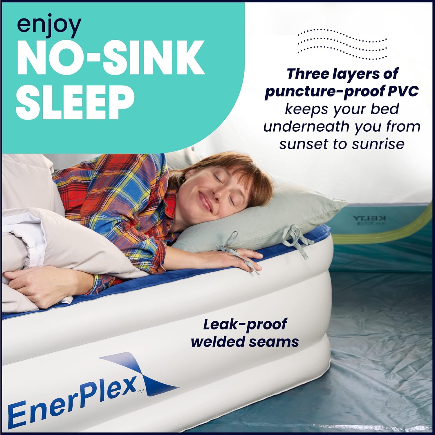 Queen Inflatable Air Mattress with Built-in Dual Pump L749174
