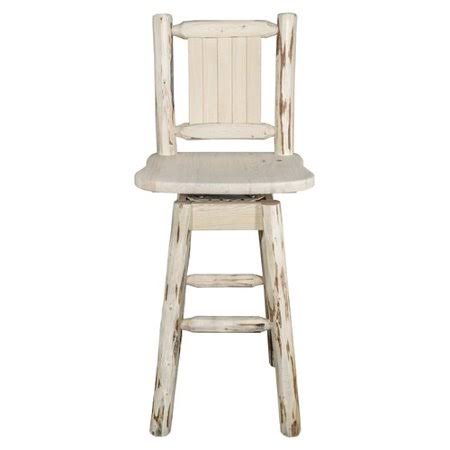 Swivel Solid Wood Bar Stool V2146
