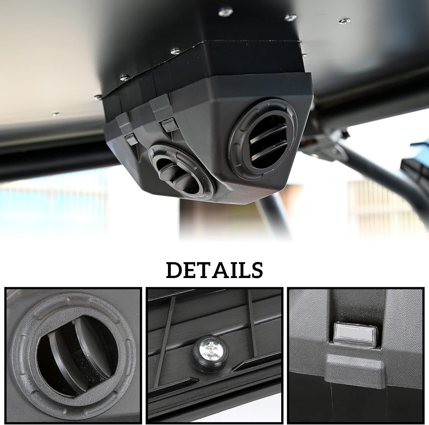 Flat Aluminum Roof Ram Air Kit M863197