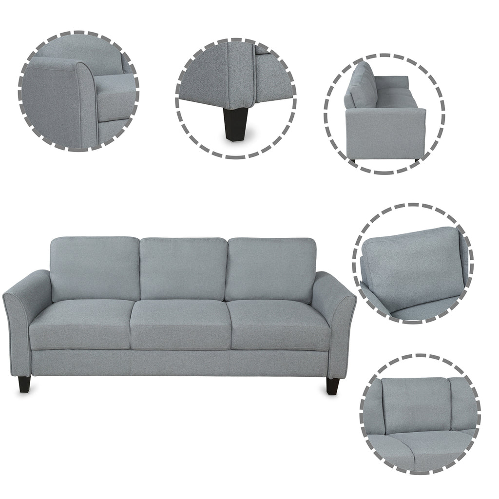Gray Chair and 3-Seat Sofa P9004