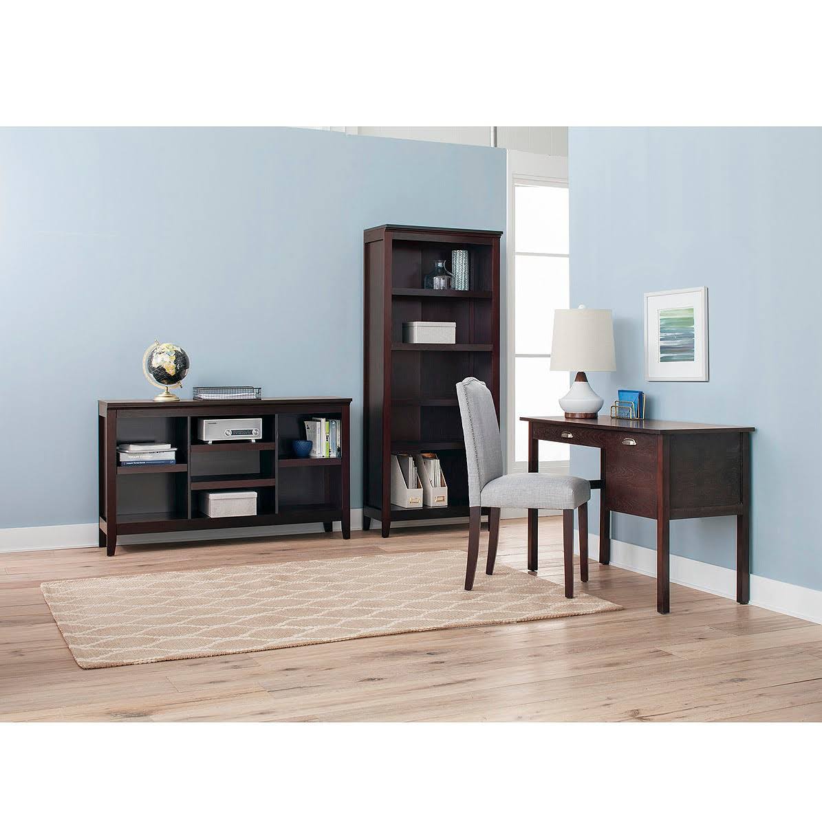 32x22 Espresso Bookcase with Adjustable Shelves Y854109