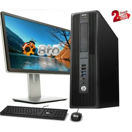 HP Z240 Workstation SFF Computer Core i5 6th 3.4GHz, 8GB Ram, 500GB Hdd, 120GB M.2 Ssd, New 22 inch LCD, Keyboard and Mouse, Wi-Fi N2560