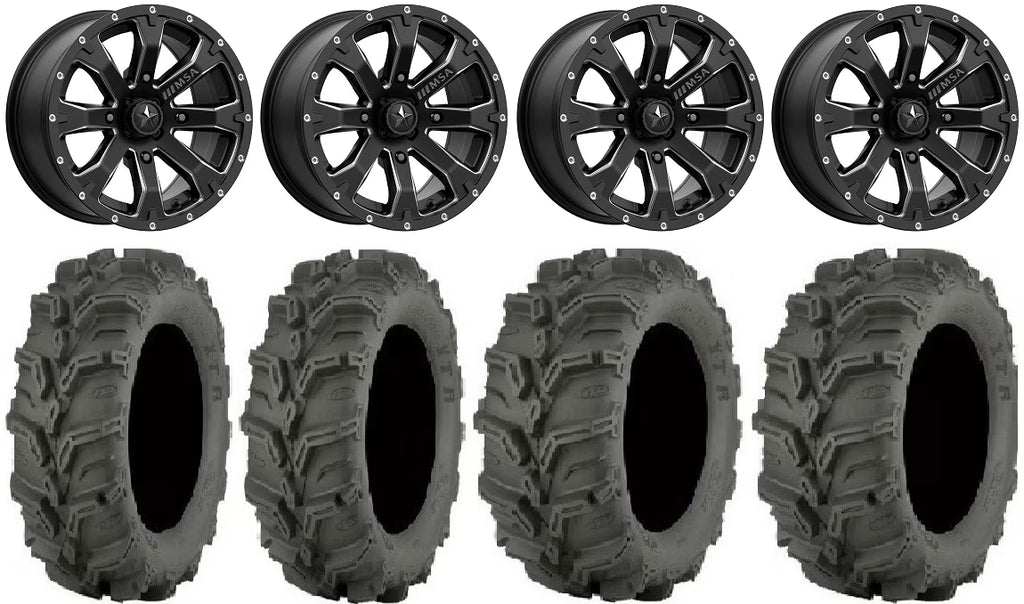 14" Wheels Black 27" Mud Lite XTR Tires E3118