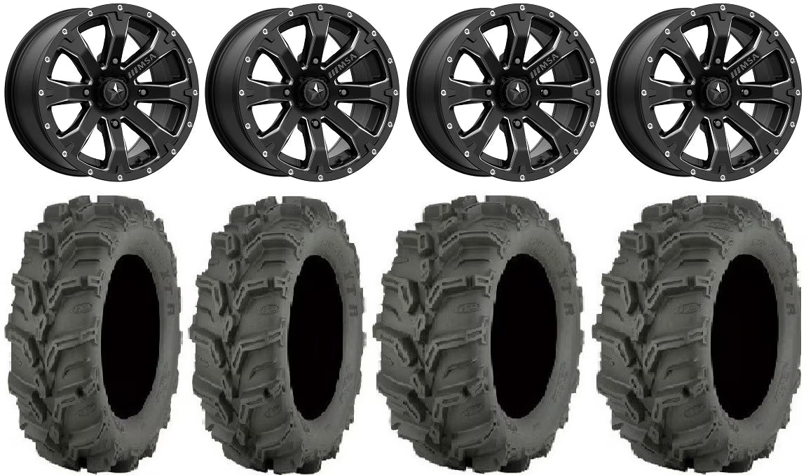 14" Wheels Black 27" Mud Lite XTR Tires E3118