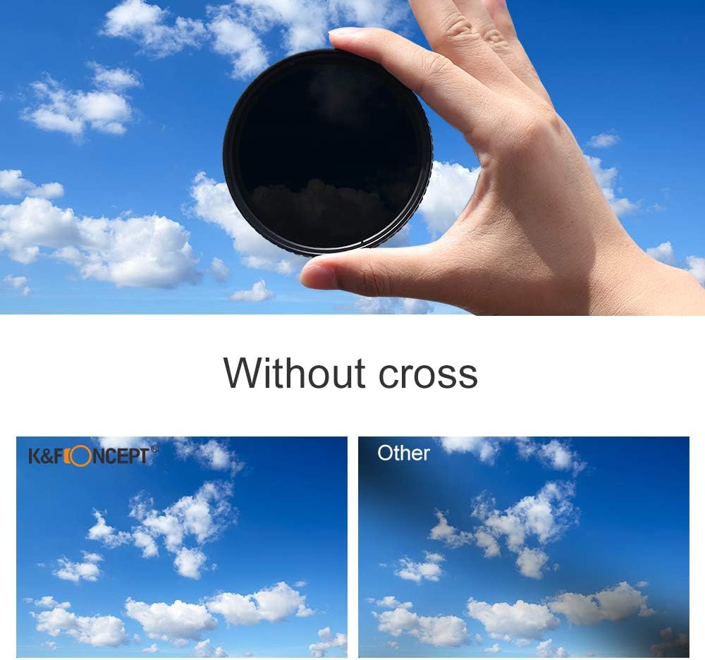 77mm Variable ND Filter ND8-ND128 (3-7 Stop) HD Hydrophobic VND Filter Q237755