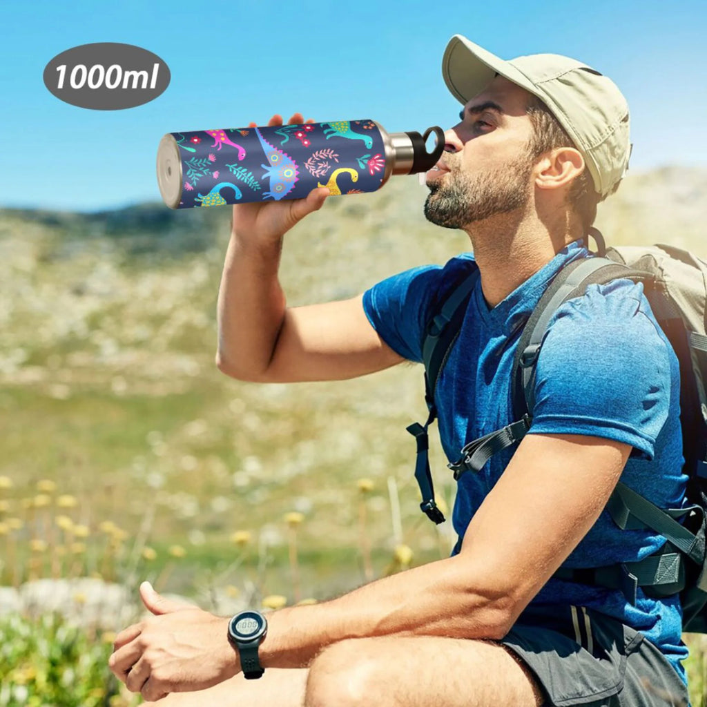 Stainless Steel Water Bottle with Straw Lid 20 OZ L3173