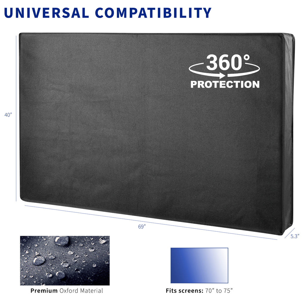 Waterproof Screen Cover for 70" to 75" TV V878