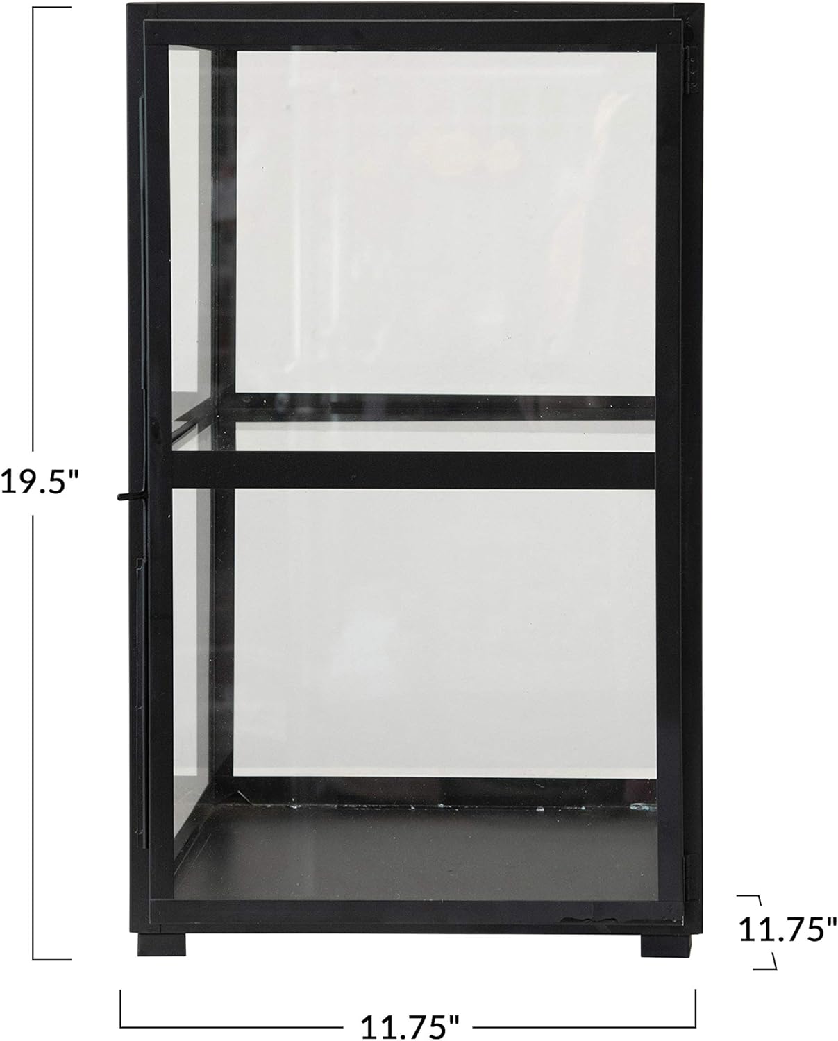 Black Metal & Glass Display Cabinet Z129714