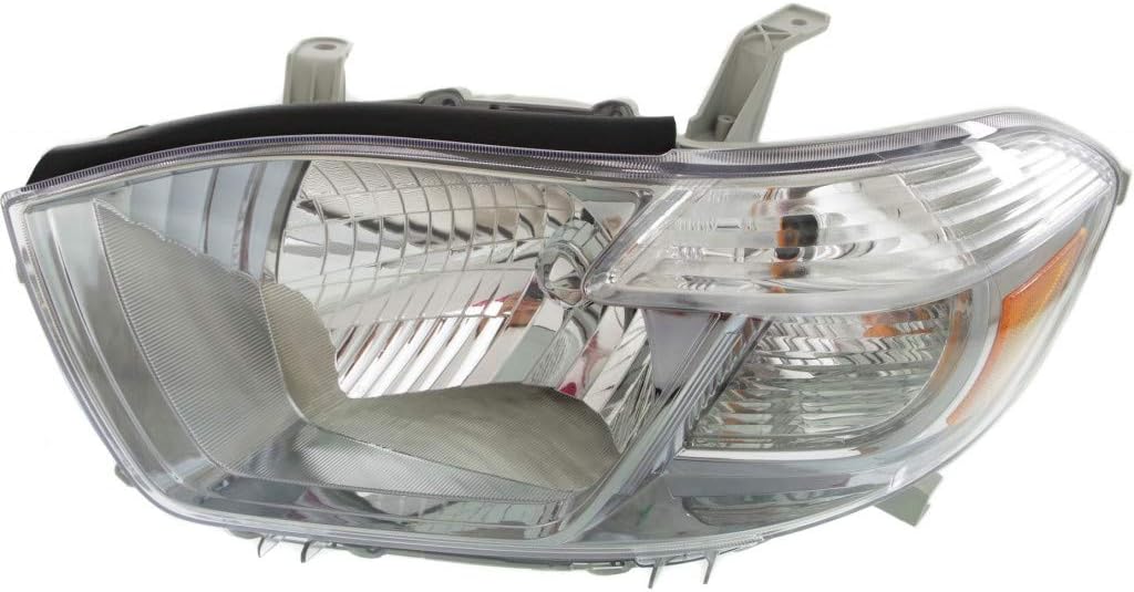 Driver Side Headlight Assembly for Toyota Highlander 2010 Sport Model W1607