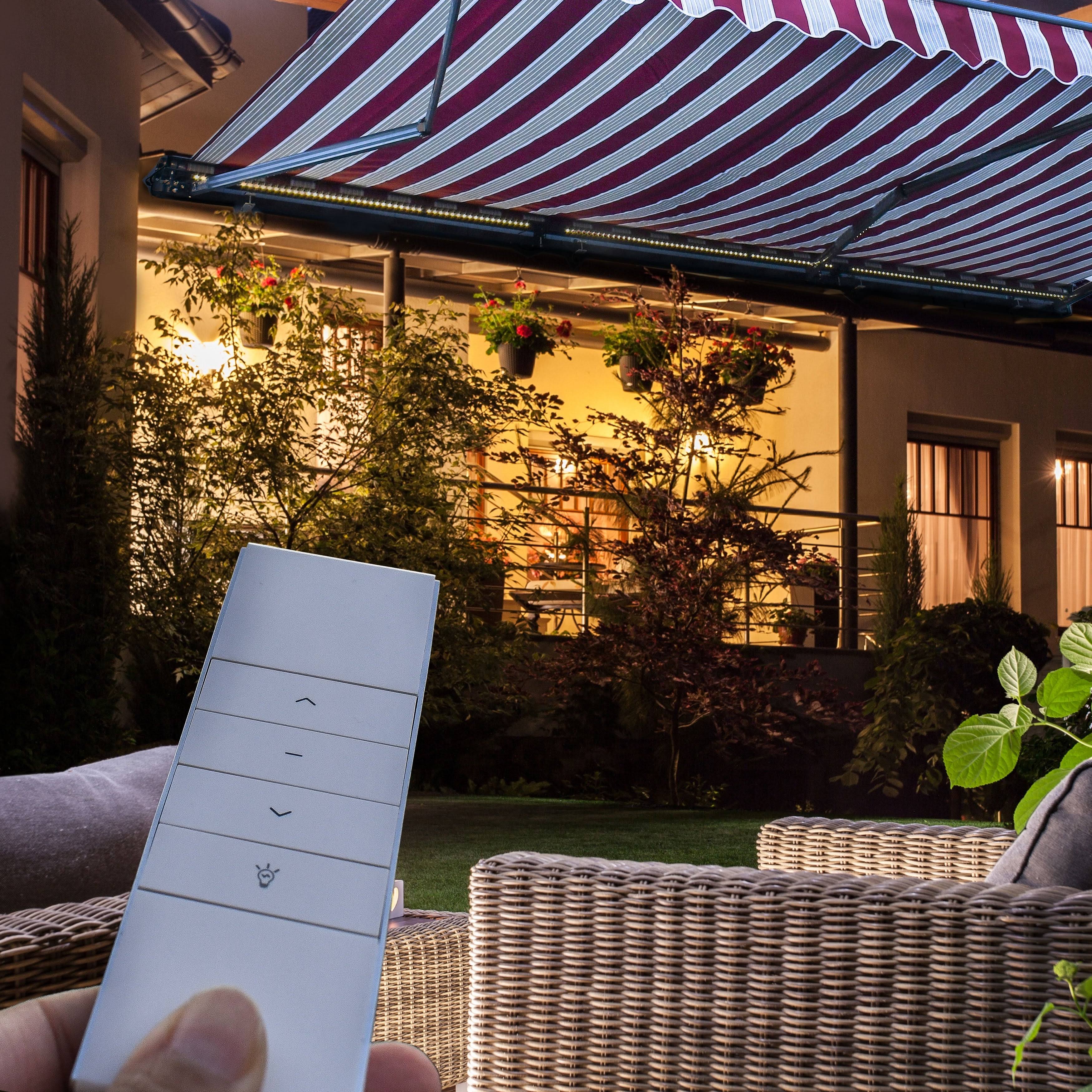 Blue Half Cassette Retractable Awning L4429