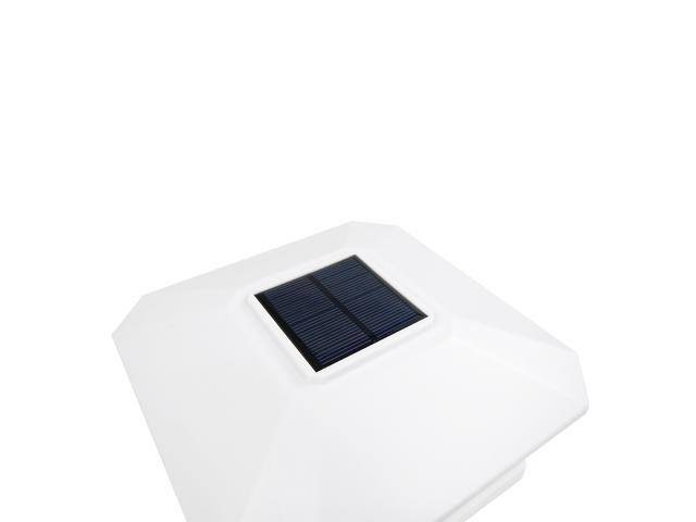 8 Pack Black White Solar Post Deck Cap Light M757