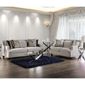 Light Gray 2-Piece Fabric Sofa Set S583