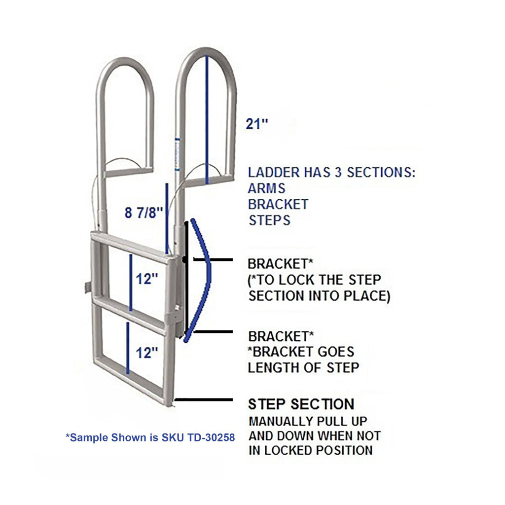 4-Step Aluminum Dock Ladder E84741