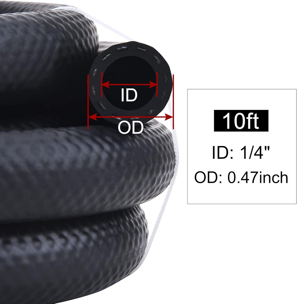3/8 Fuel Hose Line NBR Rubber 25FT Pack of 2 O89870