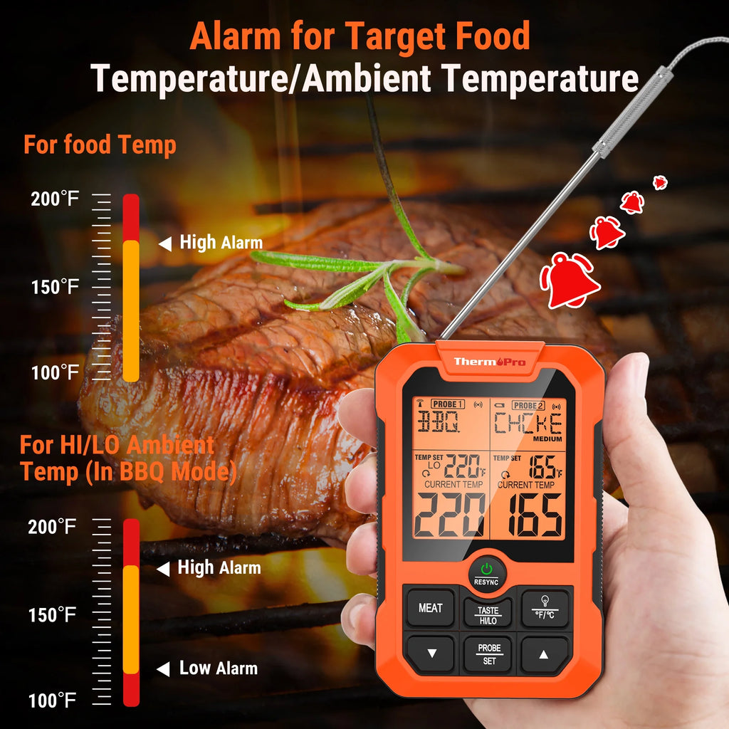 Wireless Dual Probe Meat Thermometer J5895