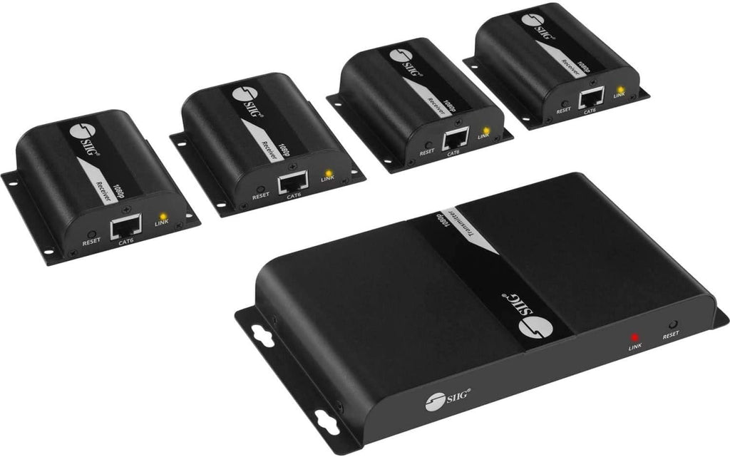 1x4 HDMI Extender Splitter Over CAT5e/CAT6 Ethernet with IR Extension and EDID W23280