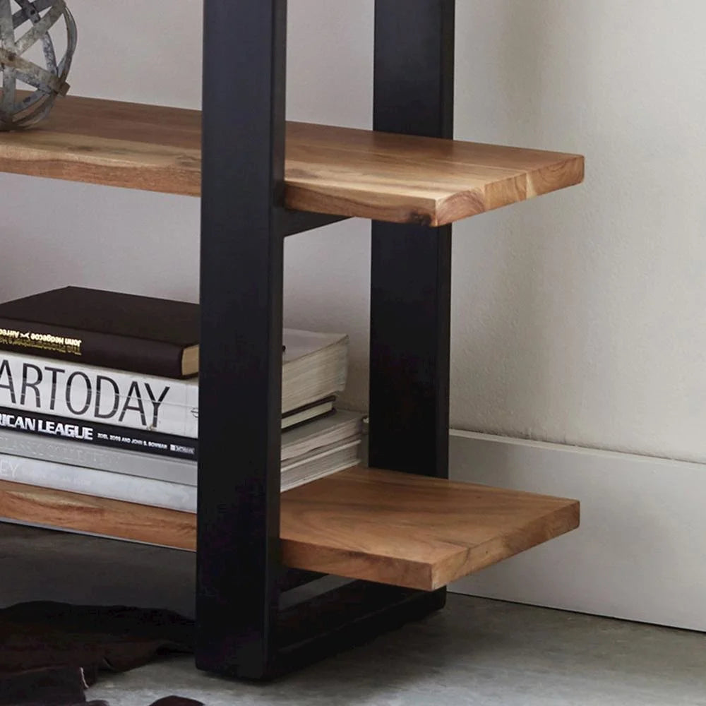 Natural Live Edge Wood Media Console Table X432