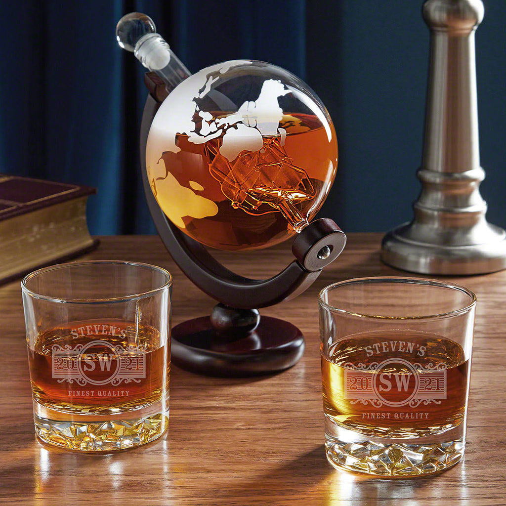Globe Decanter with Glasses M3894
