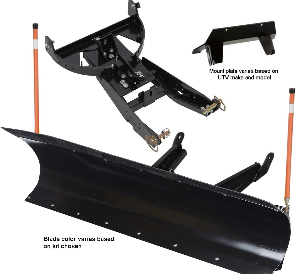 72" Pro UTV Snow Plow Kit in RED J73102