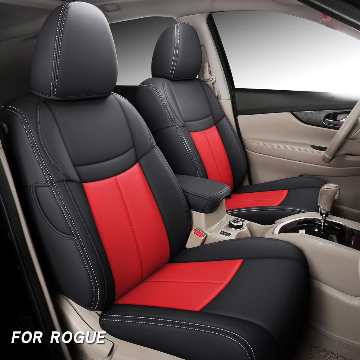 Faux Leather Custom Car Seat Covers Full Set J638522