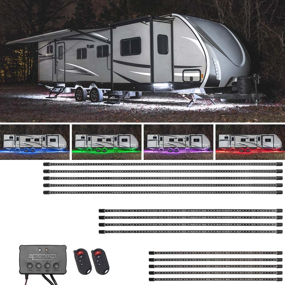 14pc LED Underglow Accent Lighting Kit for Recreational Vehicles G8101