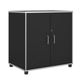 Black Laminated 2-Door Base Cabinet S60584