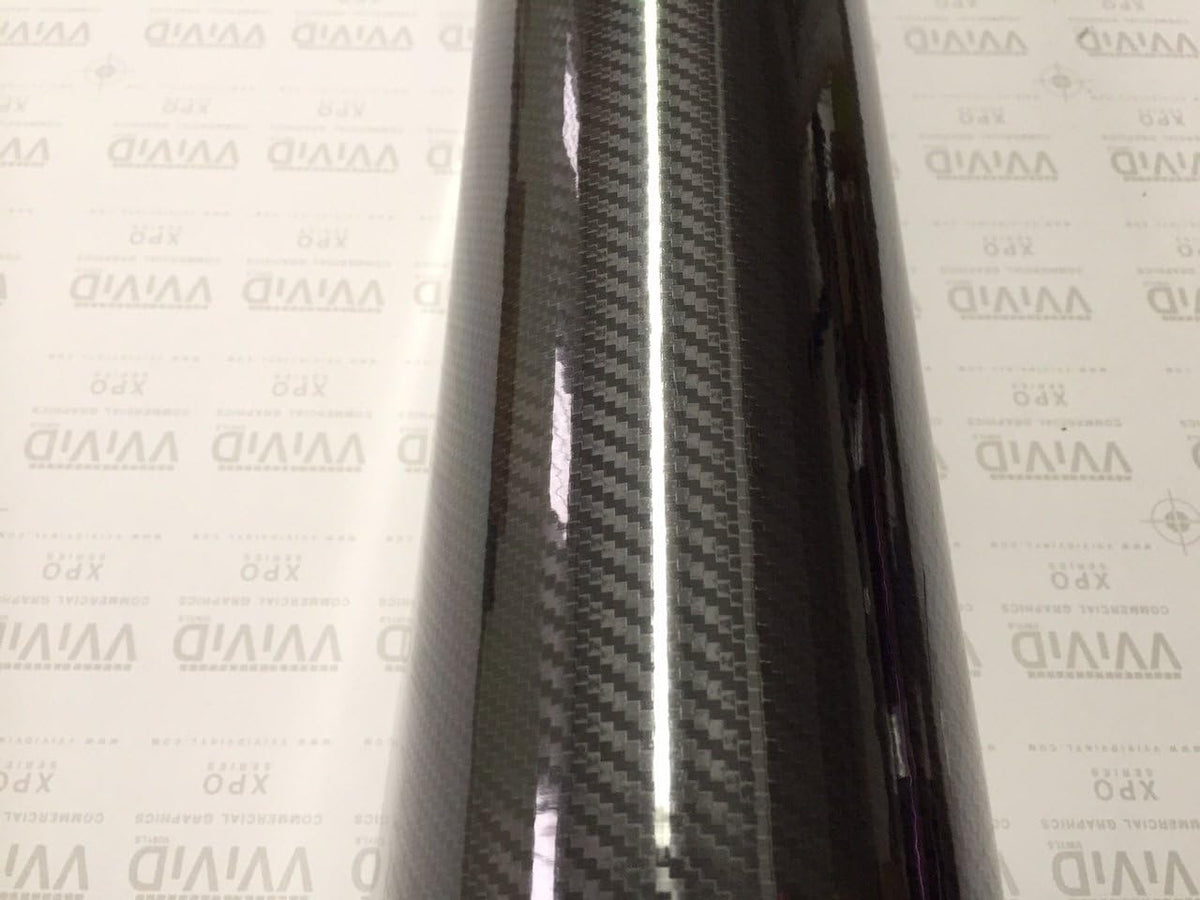 High Gloss Black Carbon Vinyl Wrap Film (5ft x 5ft) D7059