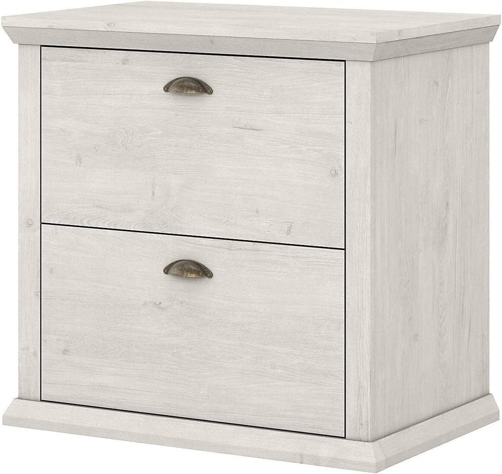 White Oak 2 Drawer Lateral File Cabinet Q377400