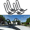 Kayak Roof Rack J-Bar Carrier Canoe Boat Rack Surf Ski Roof Rack Top Mount Car SUV Truck Crossbar 2 Pairs A313463