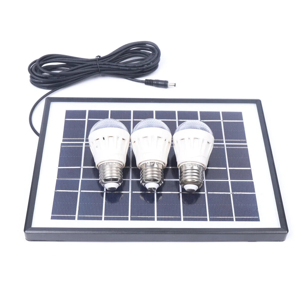 Portable Solar LED Fan Kit 3600mAh 12V G799