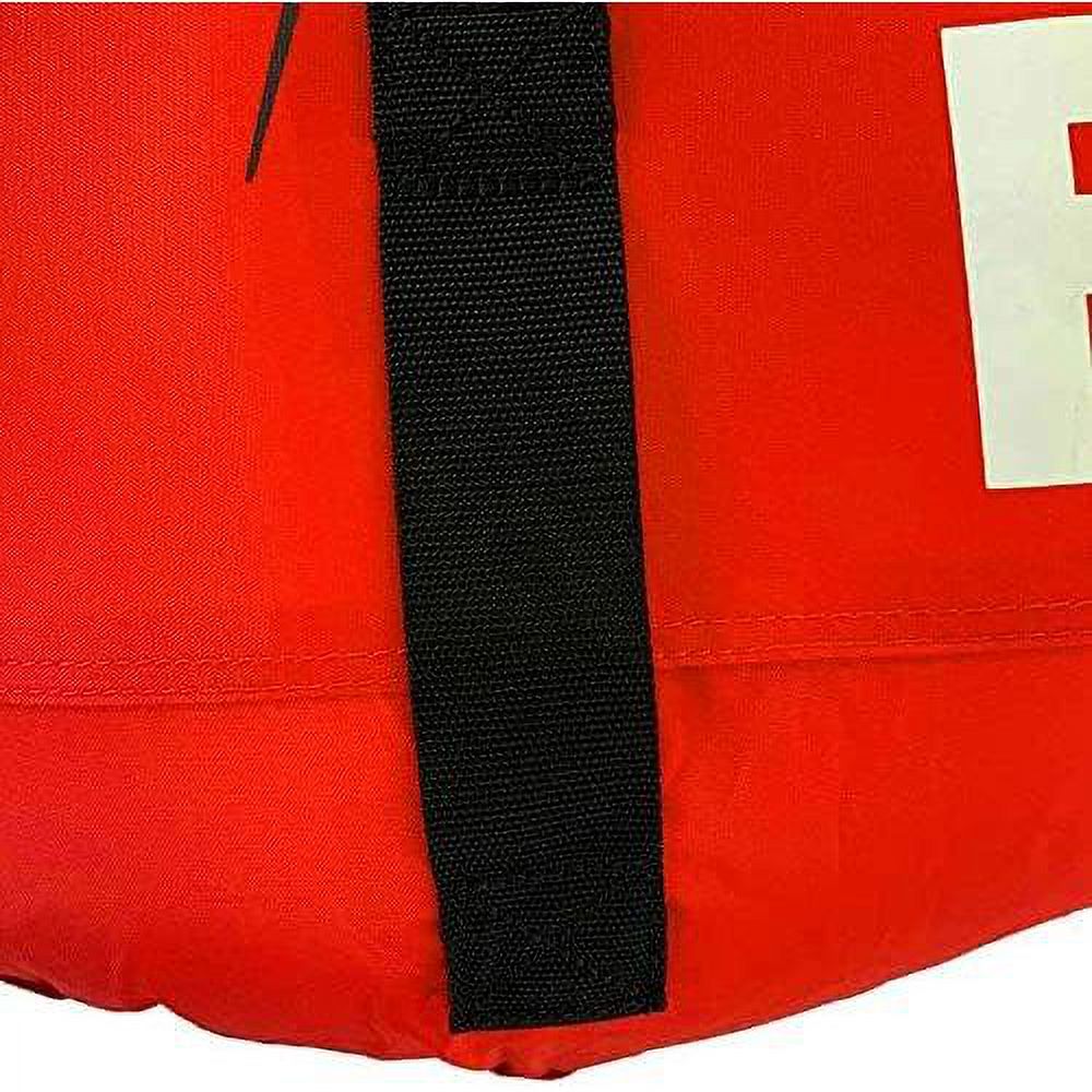 Red Nylon Inflatable Towable Float with Foam Handles C352742