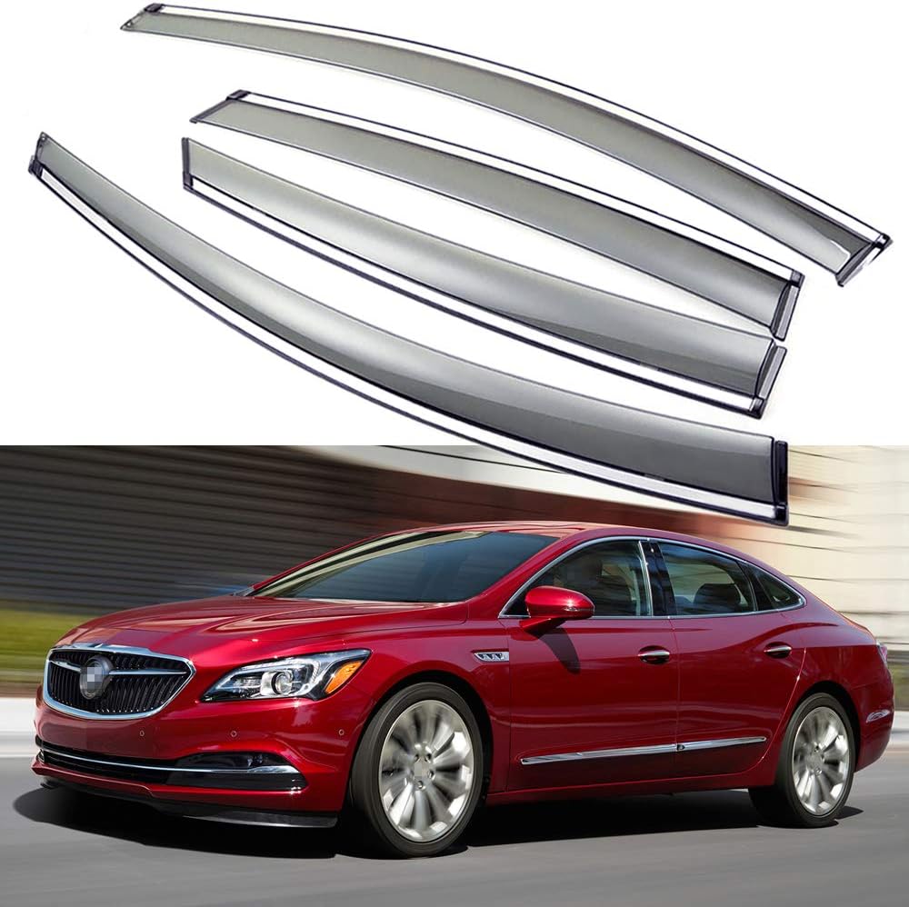 Car Window Visor Vent Shade Deflector Sun/Rain Guards Z35128