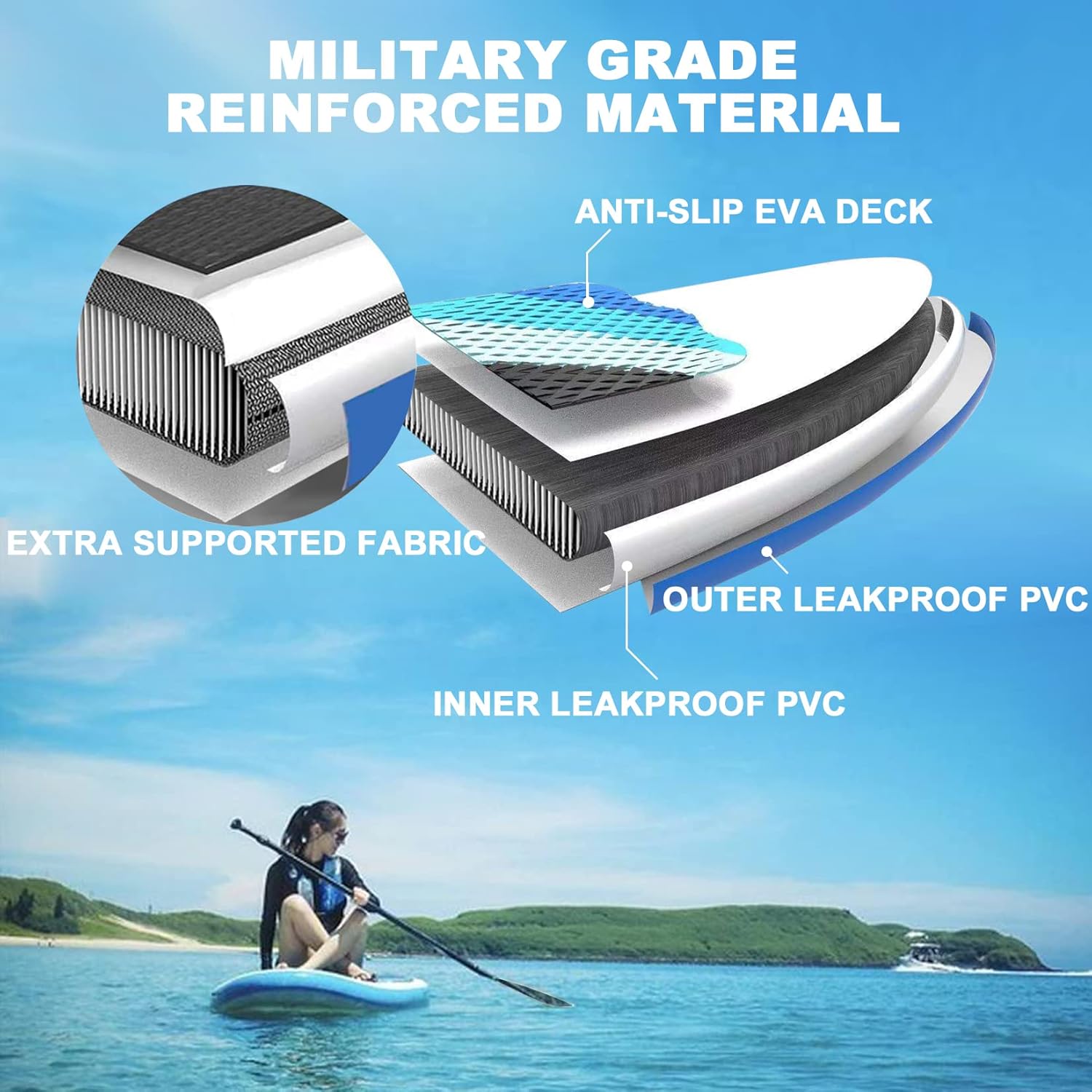 Inflatable Stand Up Paddle Board with Carry Bag L148143