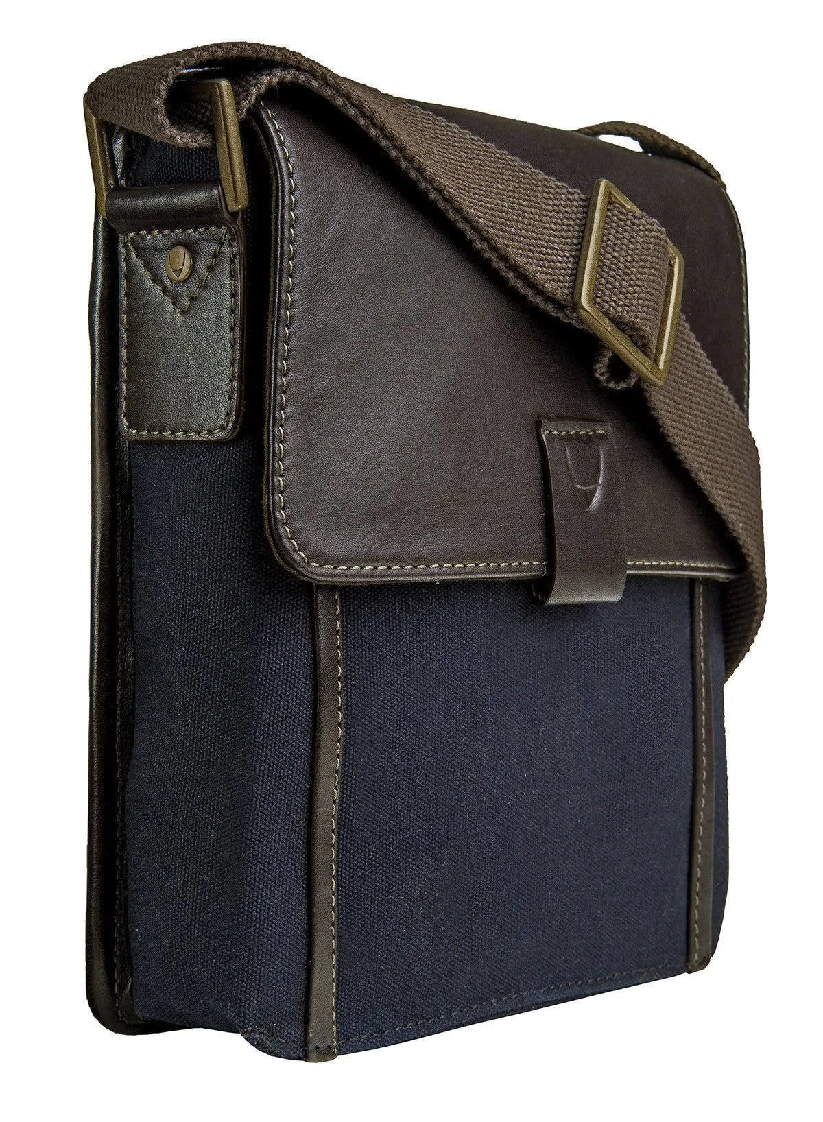 Black Canvas Leather Crossbody M65788