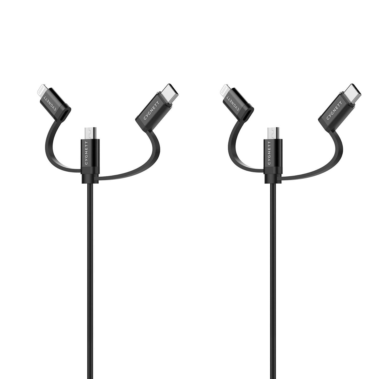 3 in 1 Multi Charge and Connect Cable Twin Pack K14285