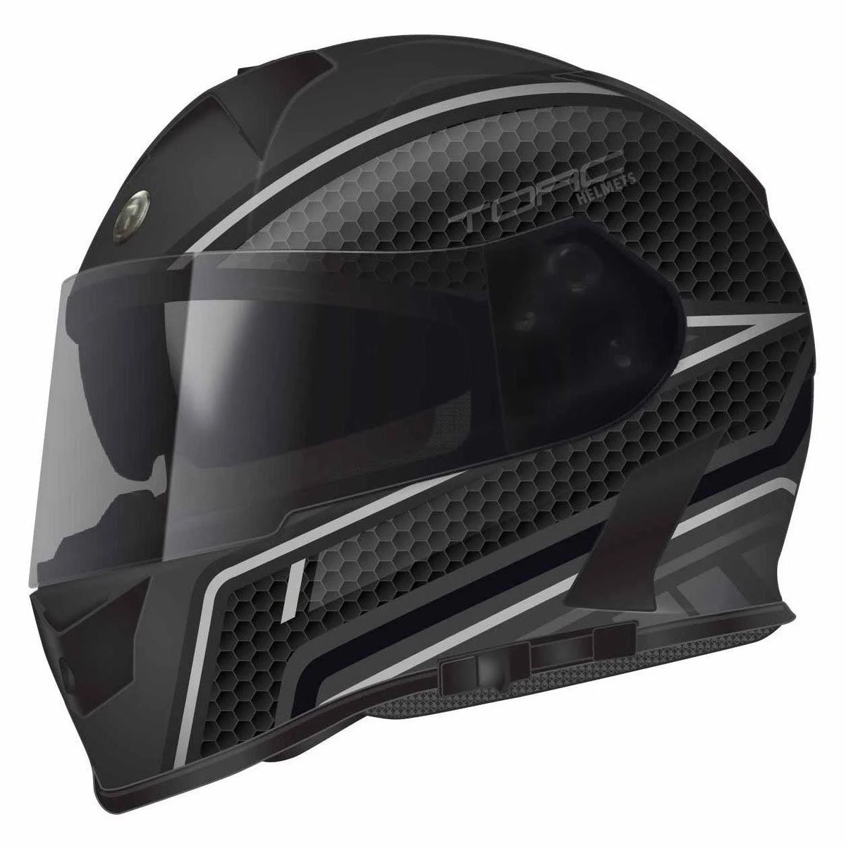 Flat Black Full Face Helmet Q40338