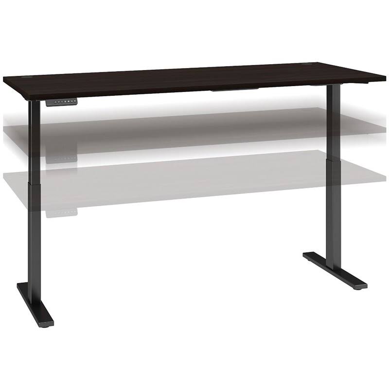 Height Adjustable Desk in Black Walnut D530398