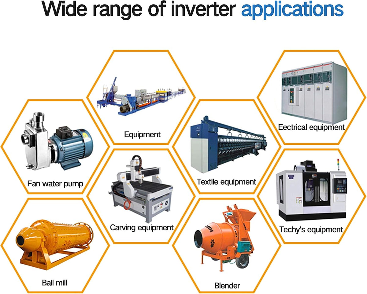 2.2KW 220V VFD Drive Inverter Frequency Converter Single Phase Input 3 Phase Output O8849