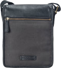 Black Canvas Leather Crossbody M65788