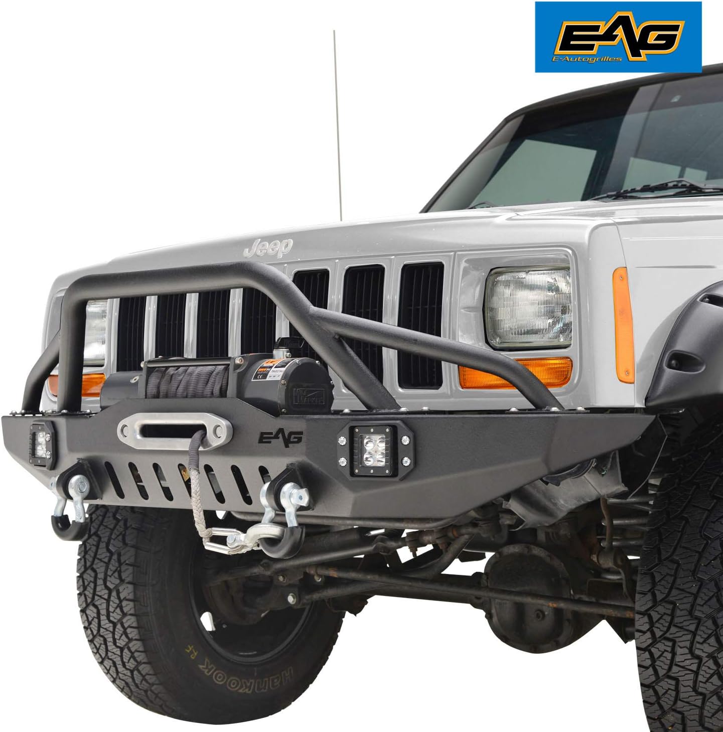Steel Front and Rear Bumper with Tire Carrier for Cherokee XJ H93933