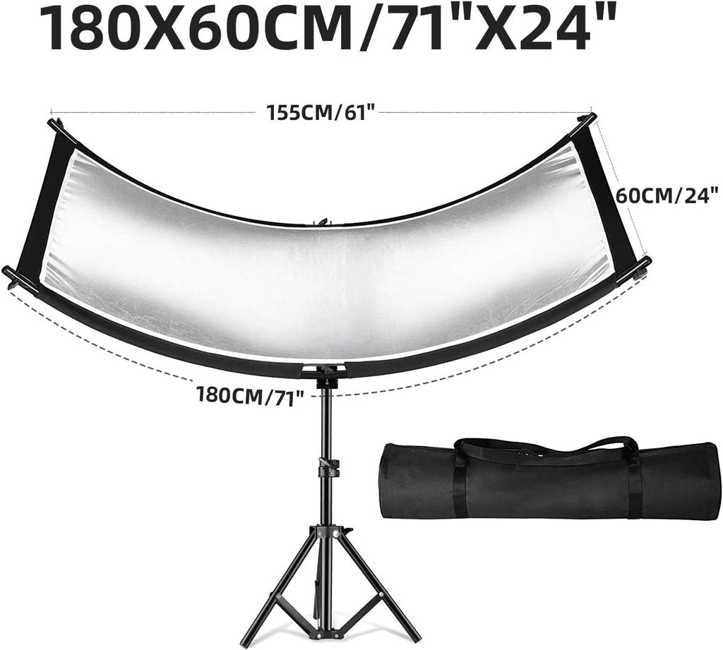 Clamshell Light Reflector Diffuser with Light Stand and Carry Bag N9136