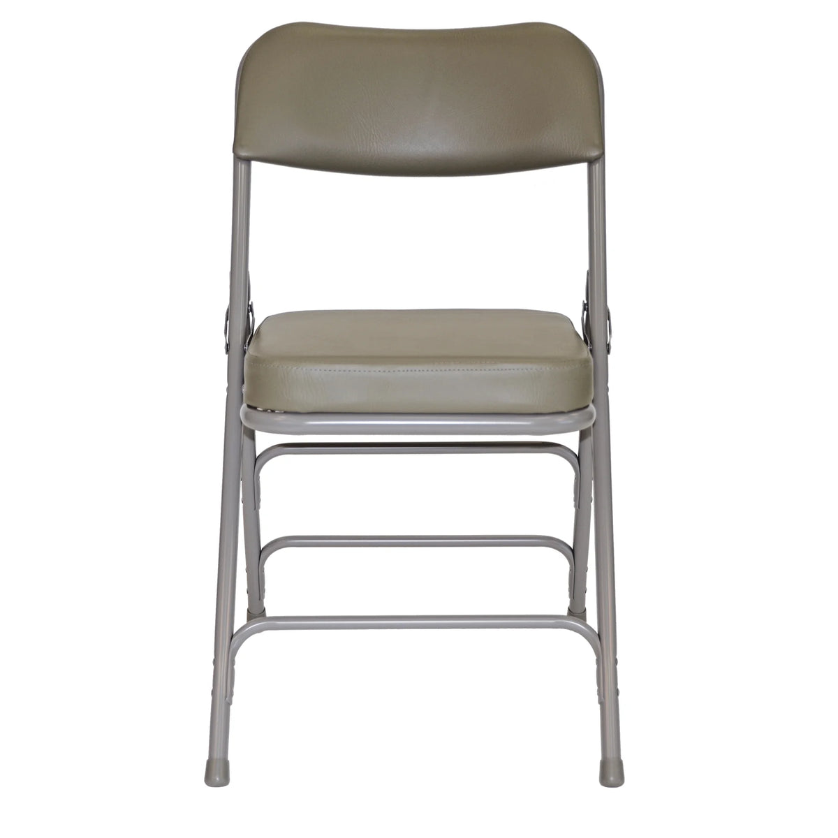 Grey Vinyl Padded Folding Chair (2/Box) U83231